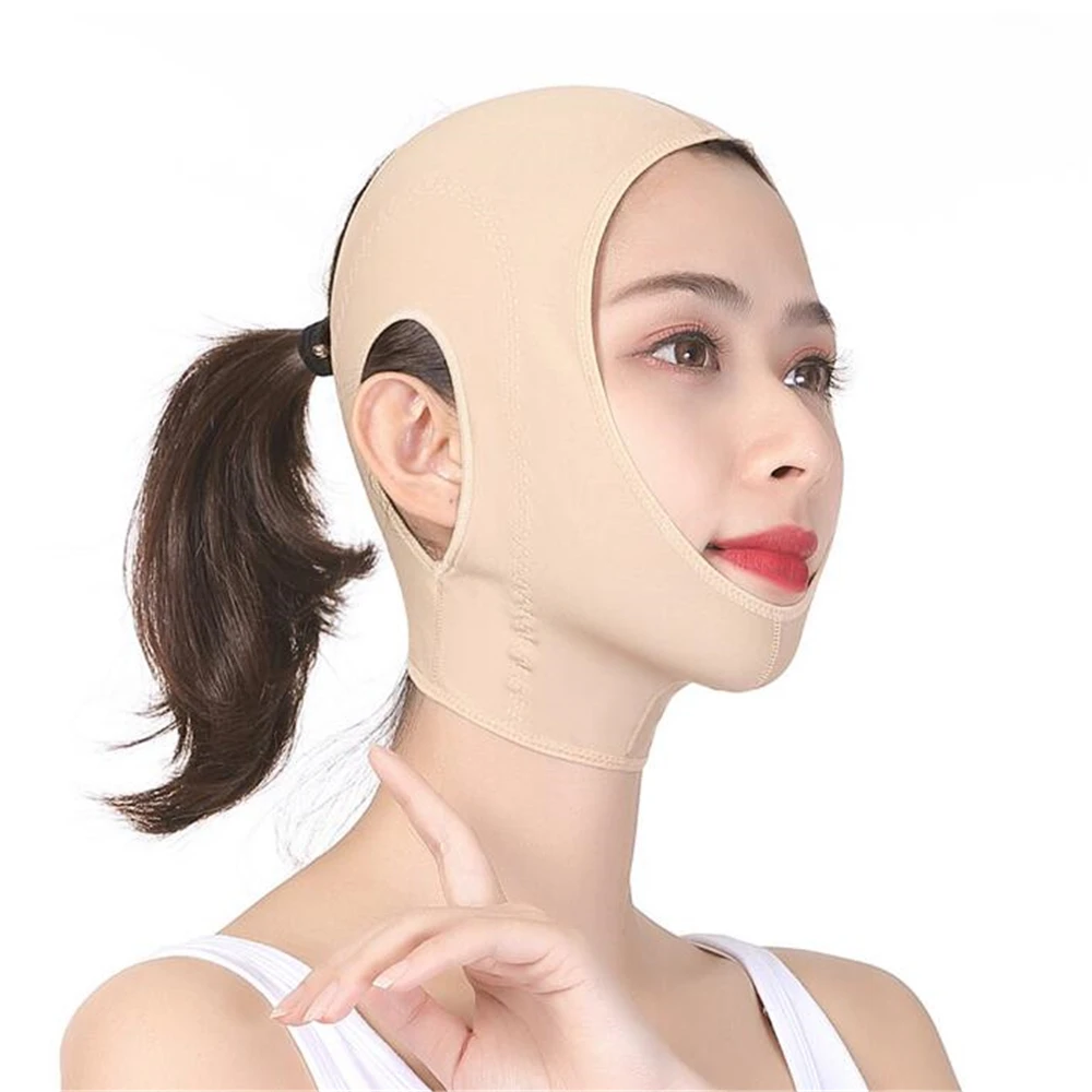 

1pc Elastic Face Slimming Bandage Women Chin Cheek Lift Up Belt V Line Face Shaper Facial Anti Wrinkle Strap Face Care Tools