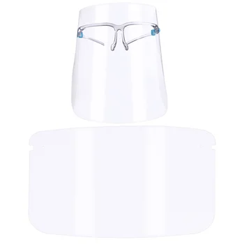 

1 Pack Kitchen Splatter Screen Transparent Face Guard Detachable Frame Cooking Oil-Proof Baffle Anti Splash Screen Face Shield