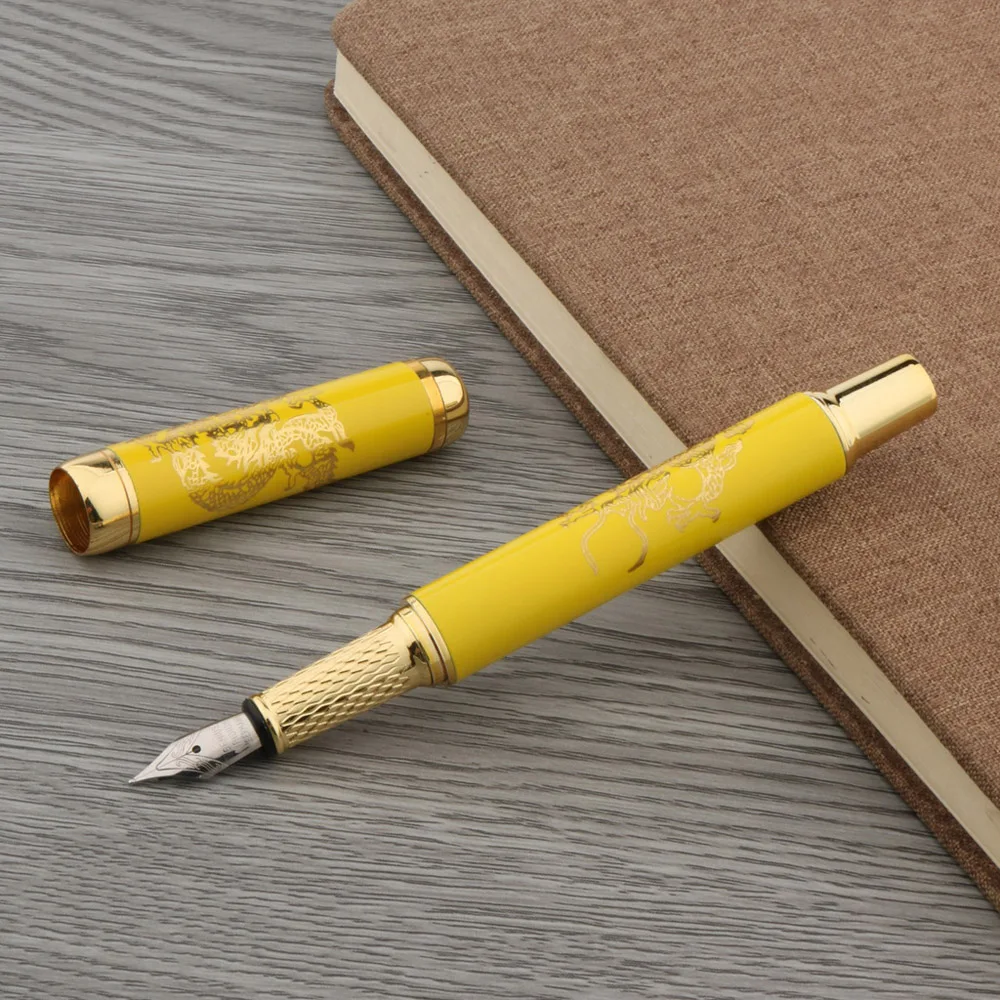 Китайская керамическая перьевая ручка с золотым Драконом|fountain pen|nib fountain penpen pen |