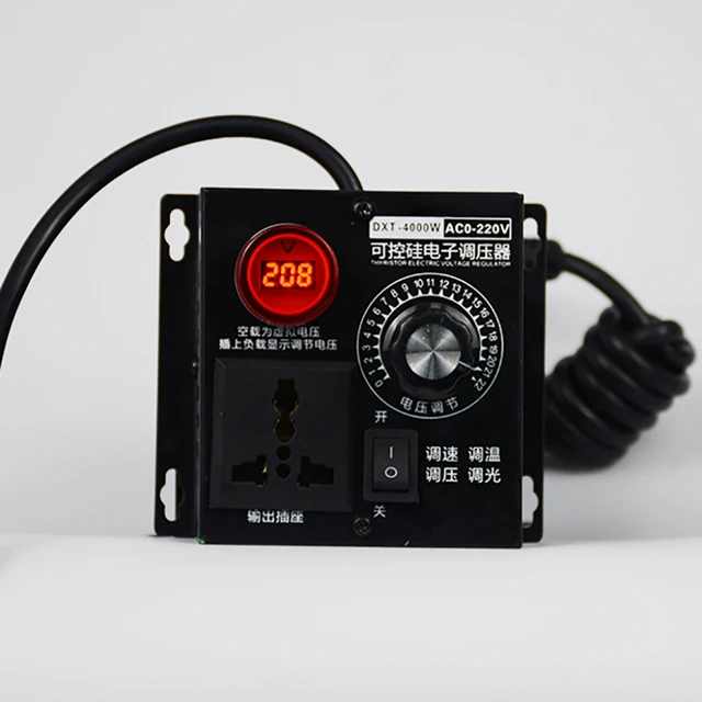Régulateur De Vitesse Moteur AC 220V 4000W Avec Interrupteur Start-Stop - Pour Meuleuse Et Outils