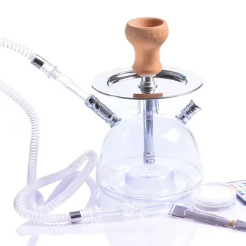 

MOONKING wholesale high quality Acrylic material small portable arabic hookah shisha with led
