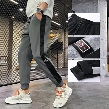 

Spring Pants Men's Korean Trend Sports Casual Men's Pants 2020 New Loose Beam Feet Tooling Trousers