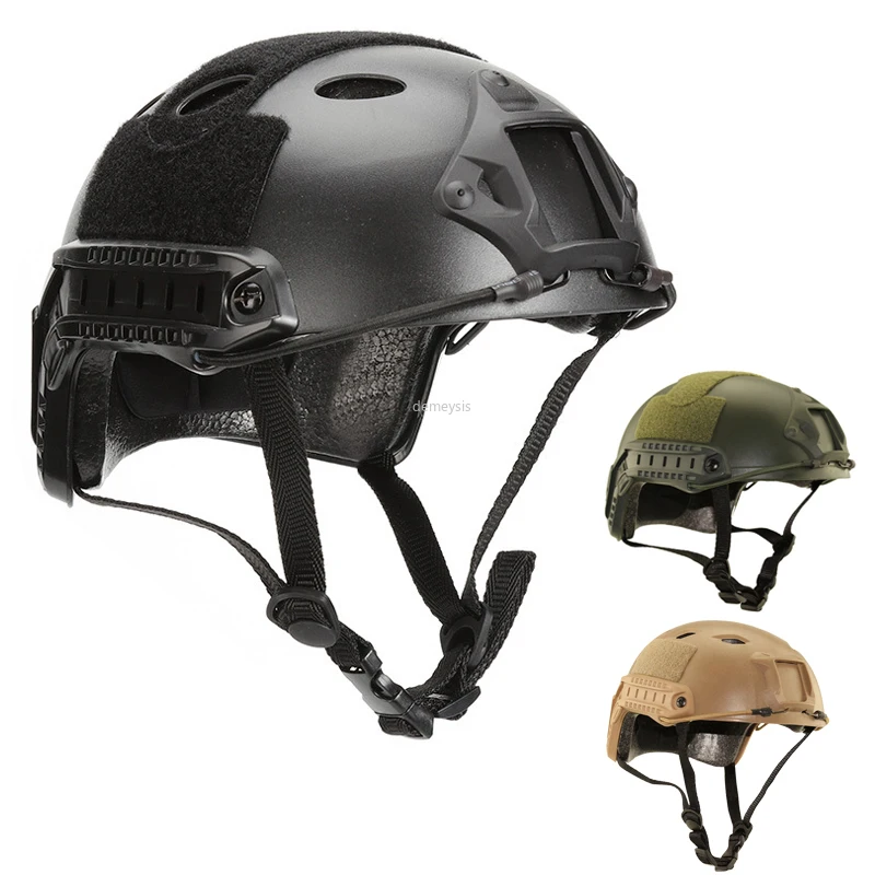 Half-covered Tactical Fast Helmet BJ PJ MH Outdoor Hunting Wargame CS Protection Helmets Army Military Airsoft Paintball | Спорт и