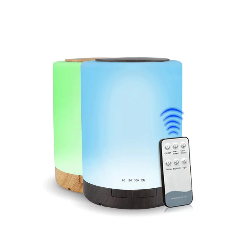 Дешево Kbaybo 300 мл Электрический увлажнитель воздуха с 7 цветов светодиодный ночник эфирное масло деревянный аромадиффузор база для домашнего офиса ...