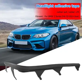 

Left/Right Headlight Lens with Cover Strip Masks Headlights Cover Lens Headlight for BMW 3 Series E46 4 Door 2002-2005