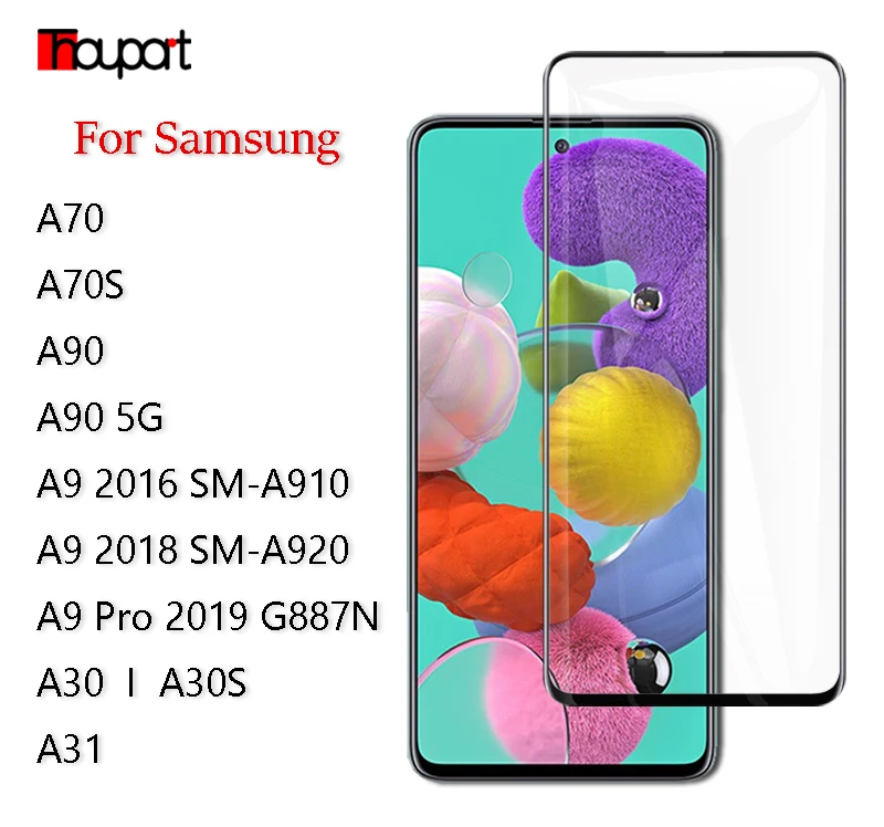 Закаленное стекло для Samsung Galaxy A90 5G A 70 30 A30s 2019 A9 A70s A80 A8S Защита экрана A31 2020 полная