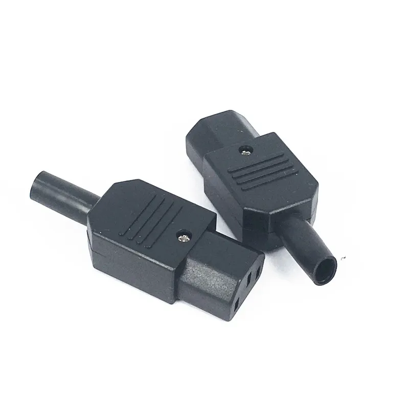 IEC Straight Cable Plug Connector Rewireable C13 C14