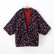 Haori Vrouwen Japanse Stijl Traditionele Winter Kimono Vest Warm Gewatteerd Katoen Yukata Vintage Aziatische Kleding Pyjama Hanten