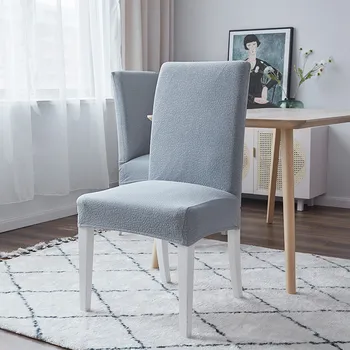 

1/2/4/6PCS Waterproof Chair Covers Solid Color Elastic Universal Slipcovers Hotel Cover Chair Banquet For Wedding Dining Room
