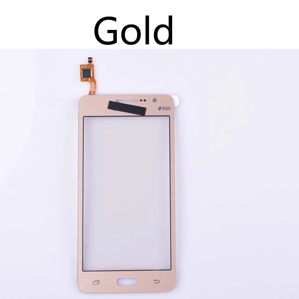 Gold 10 шт./партия для samsung Galaxy Grand Prime Duos G530 G530H G530F G5308 G531 G531H G531F сенсорная панель дигитайзер стекло - Цвет: Gold