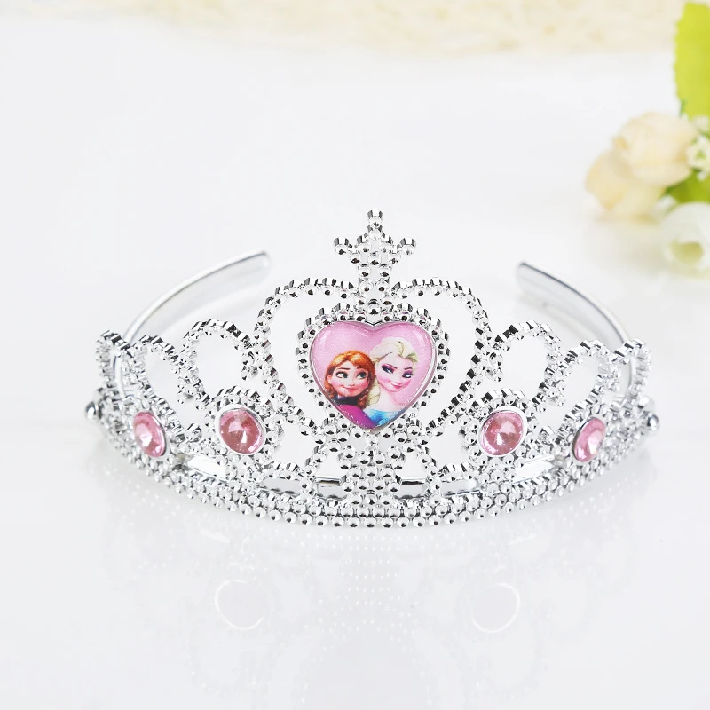 Детские волшебные палочки в виде короны из мультфильма «Холодное сердце», набор для Принцессы Дисней, Эльзы, аксессуары в виде короны, модные игрушки для дня рождения для девочек