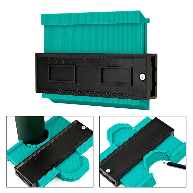 

5 Inch Measure Ruler Contour Profile Gauge Tiling Laminate Edge Shaping Craft Tool Instant Template 0-128mm