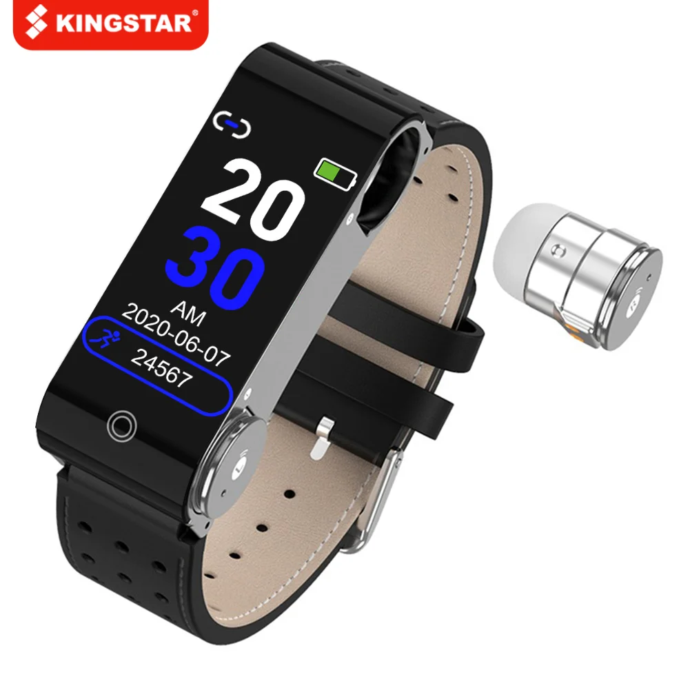 TWS 2 In 1 Bluetooth-compatible Wireless Earphones Handsfree Earbuds With Smart Wristband Watch Bracelet For IOS Android | Электроника