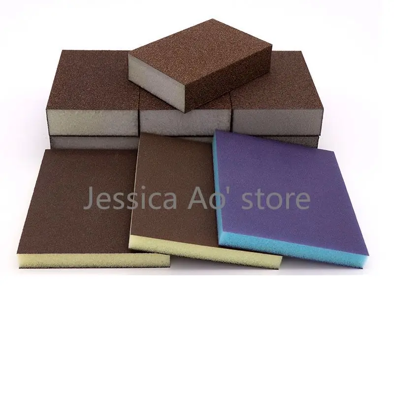 

9pcs 60-1000 Grit Sanding Sponge Abrasive Block 4 Side Elastic Sponge Sand Block for Metal Rust Removal Jade Polishing