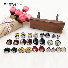 EUPNHY 1 пара японского аниме гипоаллергенный стержень серьги для Наруто/Dragon Ball Z/My Hero Academy милые эмалированные серьги-гвоздики