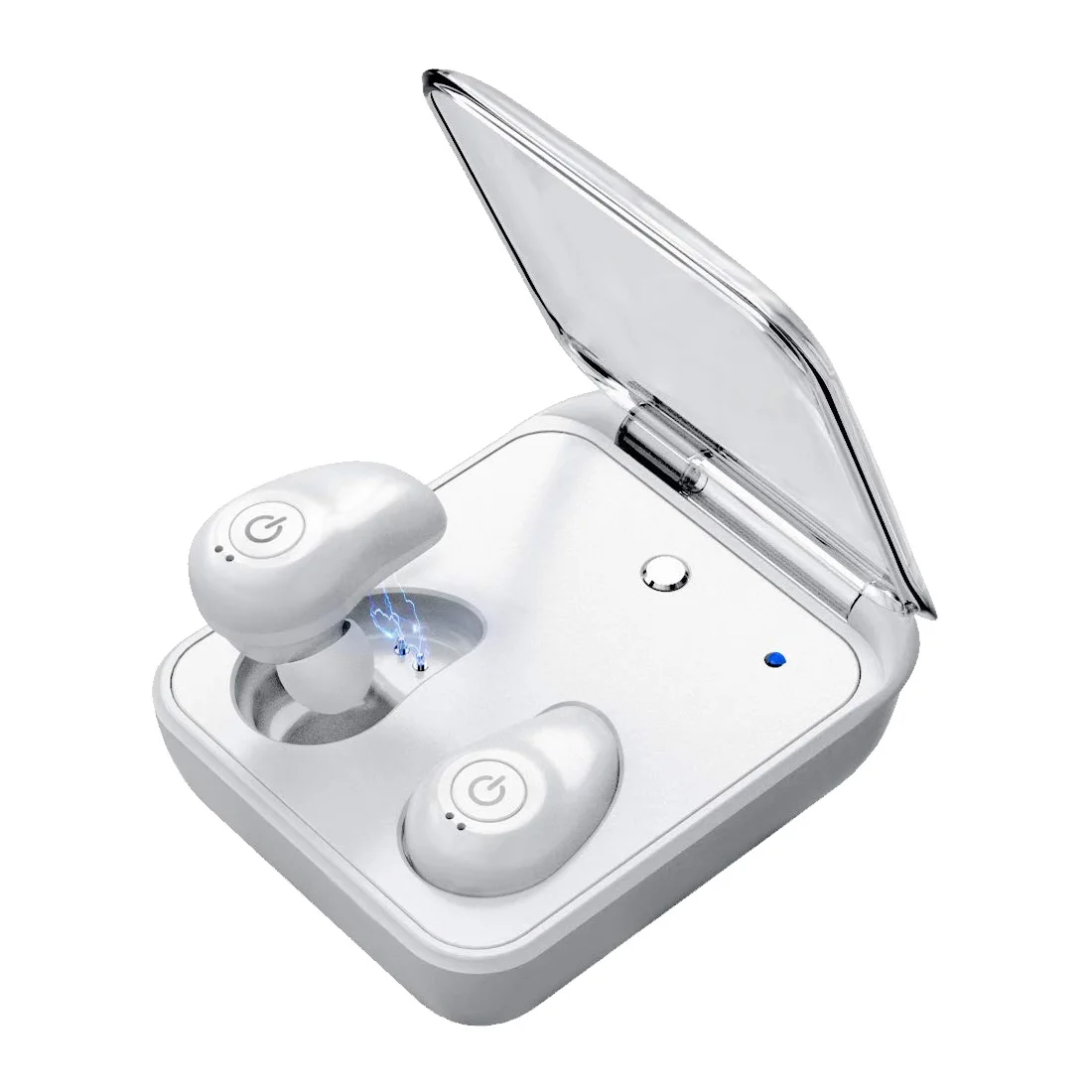 Беспроводные наушники Bluetooth 5,0, наушники, настоящая Водонепроницаемая стереогарнитура, 2000 мА/ч, внешний аккумулятор, Зарядка телефона для iPhone, sony, htc - Цвет: white