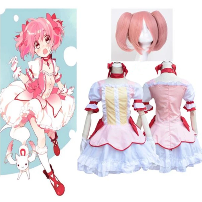 6 шт./компл. Косплей-костюм аниме New Hot Puella Magi Madoka Magica Kaname костюм для Хэллоуина