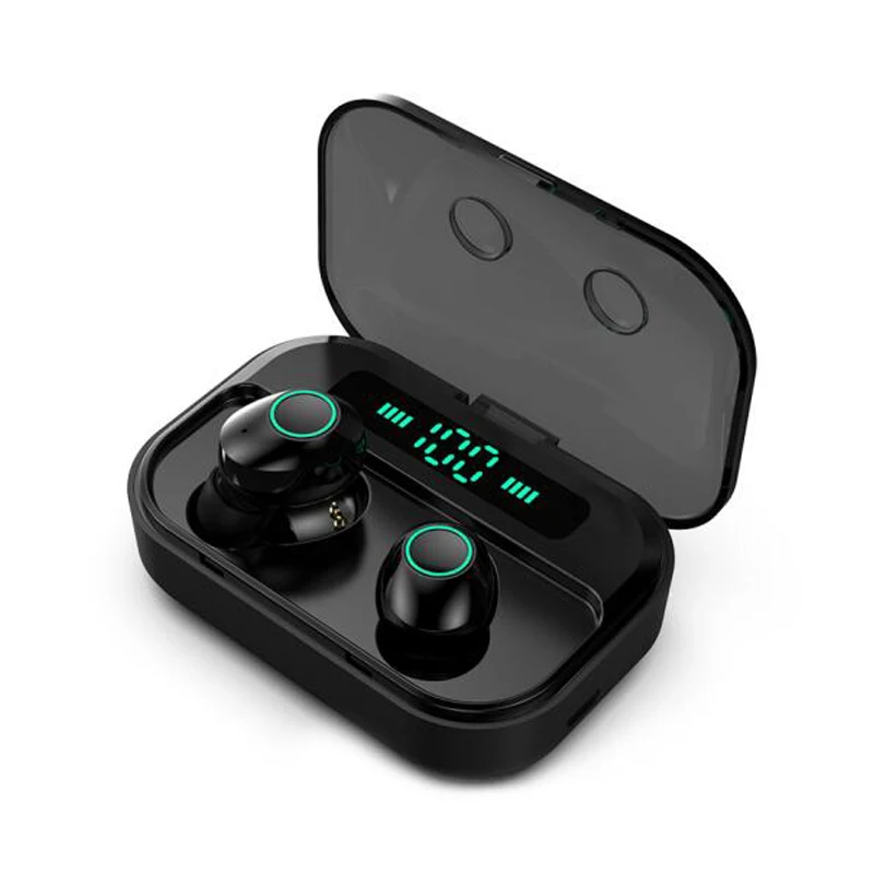 M7 TWS Bluetooth наушники HiFi стерео Спортивные Беспроводные наушники гарнитура Мини с микрофоном Игровые наушники водонепроницаемый Мощный светодиодный дисплей