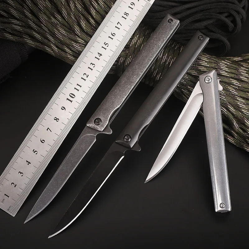 Multi-function Outdoor EDC Sharp Hunting Knife Tactical Folding Portable Pocket Holster Leather Self Defense Tools | Безопасность и