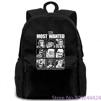 

Most Wanted Villains Thanos Doc Ock Green Goblin Venom Red Skull Carnage Loki Mens Graphic Apparel women men backpack laptop