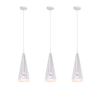 

High Quality Crystal Glass Kitchen Decorate Art Hanging Lamp Modern Minimalist E14 Office Restaurant Rectangular Pendant Lights