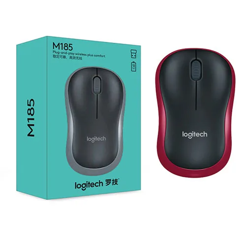 Lotech M185 мышь 2,4G Беспроводная игровая мышь ноутбук ПК Компьютерные игры для Windows Mac OS Linux - Цвет: Red