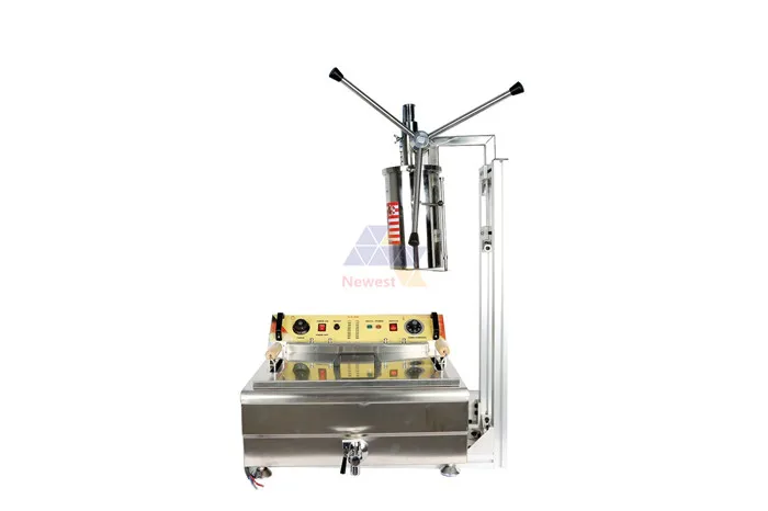 Испанские Чуррос (печенье) Электрический аппарат для коммерческого использования комплект из 3 предметов 25L снэк-Churro фритюрница