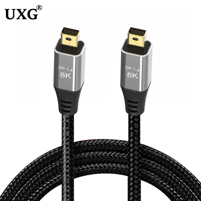 Cavo Da Mini Displayport A Mini Displayport Thunderbolt Dp 1.4 8K(7680*4320)@ 60Hz 4K @ 144Hz Con Connettore Mini Dp Maschio A Dp Maschio
