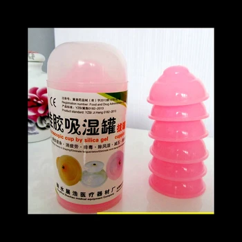 

Silicone cupping 6 rubber skin plastic moisture absorption vacuum suction cup easy to can portable home massage