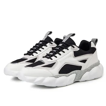 

Men's breathable mesh sneakers personalized blue casual shoes lightweight non-slip running shoes