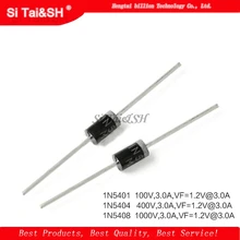 20 шт. с выпрямительным диодом 1N5408 1N5404 1N5401 1N5822 1N5818 UF5408 UF5402 6A10 10A10 DO-27