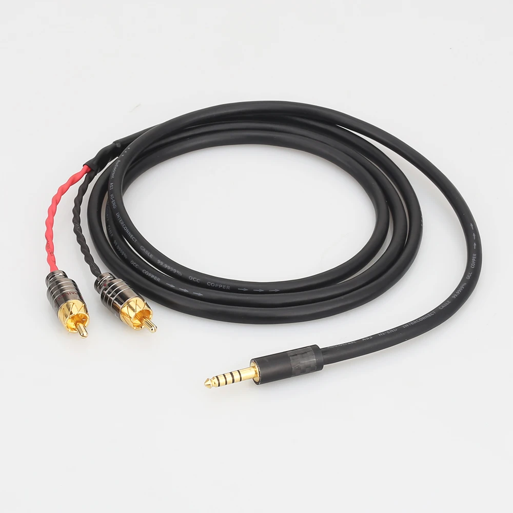 HIFI 4 4mm to 2 RCA Audio Cable 1 tp 2 splitter HIFI cable For SONY NW WM1Z A WM1A 1Z PHA 1A 2A Z1R 4 4mm Upgrade Cable