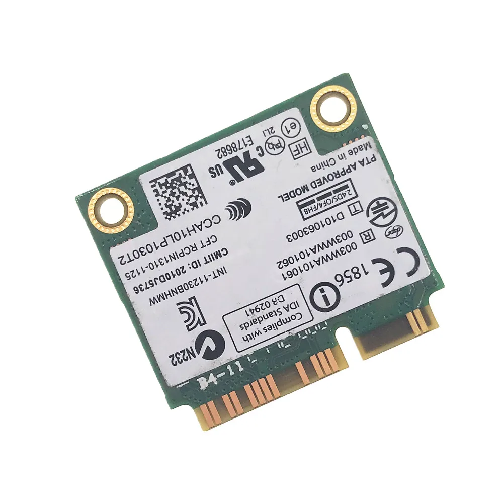 Wlan 무선-N 130 wifi 지원 블루투스 어댑터 미니 PCI-E 802.11n Wifi 카드, 인텔 센트리노 130BNHMW