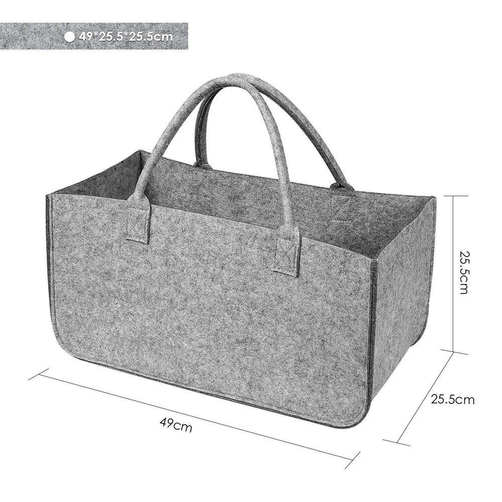 

Felt Storage Basket Home Organiser Clothing Toys Books Holder Laundry Box 2018 .