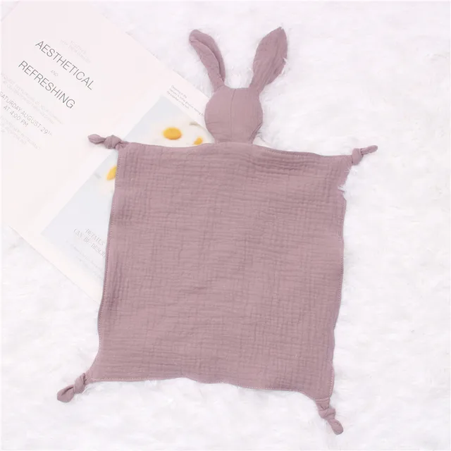 Baby Cotton Muslin Comforter Blanket Soft Newborn Sleeping Dolls Kids Fashion Sleep Toy Soothe Appease Towel Bibs 6