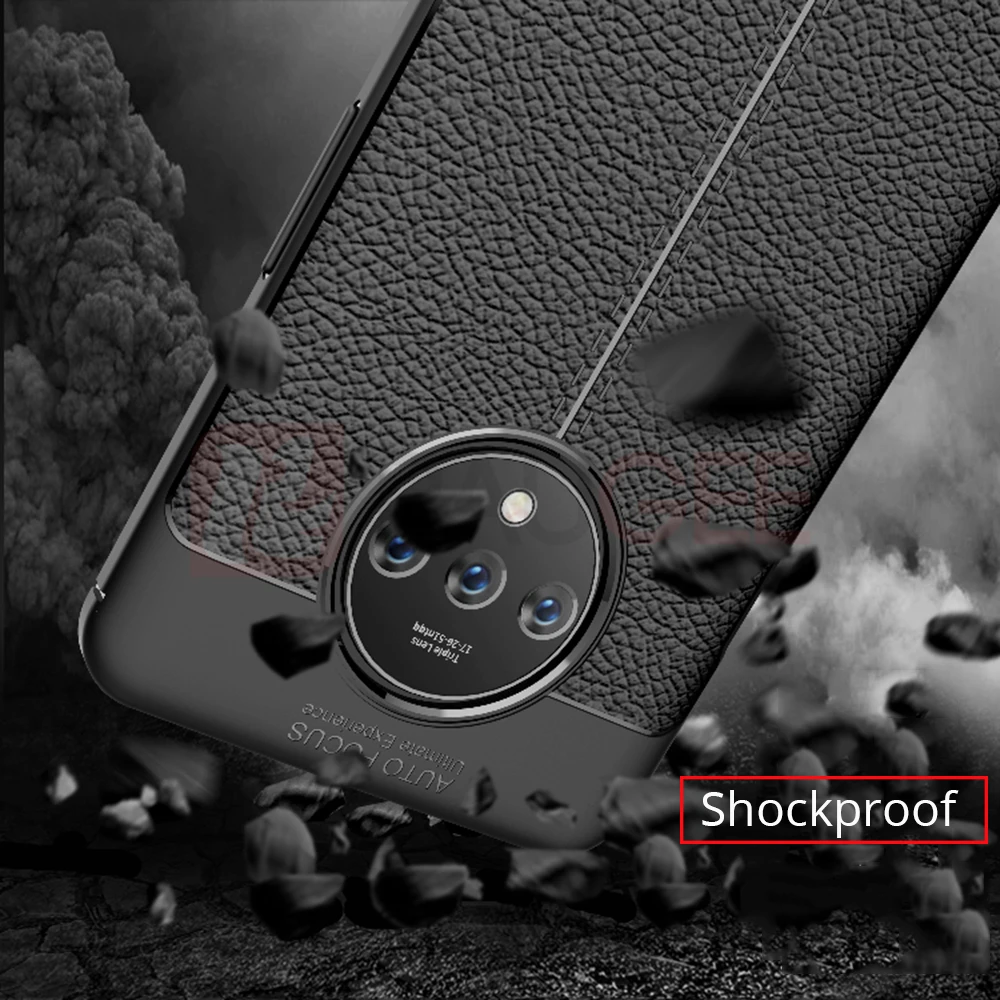 Кожаный чехол для Oneplus 7 T чехол Роскошный Бампер Мягкий силиконовый чехол для телефона для Oneplus 7 T Pro one Plus 7 T 7 T Funda 1+ 7 T