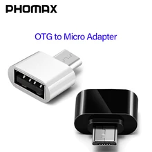 PHOMAX Micro USB адаптер мини OTG адаптер для мобильного телефона планшет кард-ридер для флэш-мыши Клавиатура расширения OTG конвертер