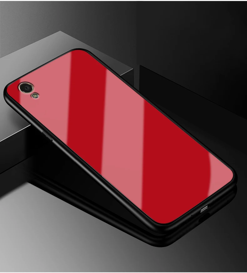 01 Для OPPO A37 чехол PC пластик+ стекло чехол для телефона черный ТПУ бампер чехол для OPPO A37 A 37 A37M A37F OPPOA37 полная защитная крышка - Цвет: 01