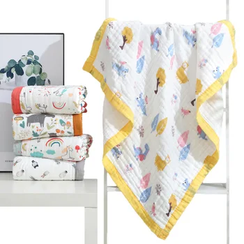 

Newborn Baby Blanket Baby Bath Towel Cotton Swaddle Wrap Soft Sleepsack Stroller Cover Play Mat for Baby Breastfeeding Cover