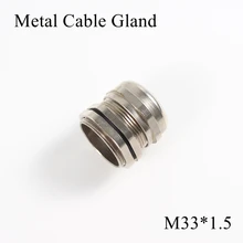 1 шт./лот M33 металлическое уплотнение кабеля IP68 Водонепроницаемый никель Латунный разъем желез для 15-22 мм Электрический провод M33* 1,5 медные скобы