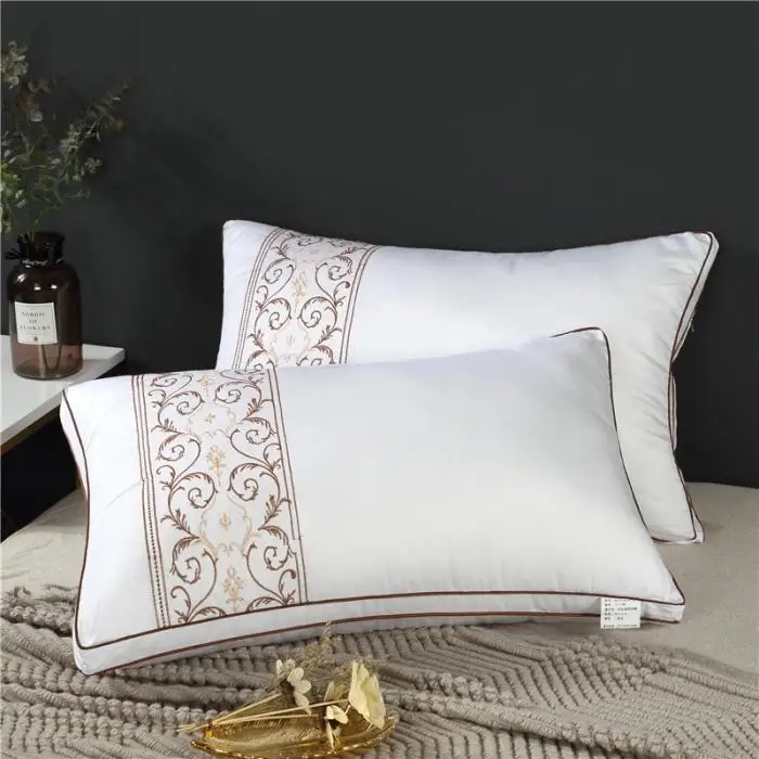 49 Silky Pillow Orthopedic Neck Pillows Five-star hotel Sleeping Health Memory 100% Cotton Cover | Дом и сад