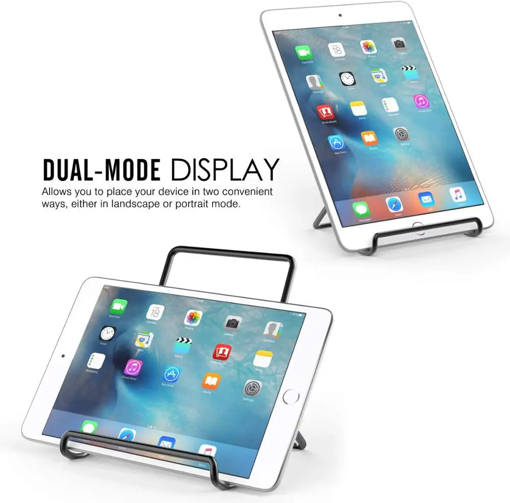 Складная подставка для планшета, регулируемая портативная металлическая подставка для iPad 10,", iPad Air 3, Mini 5, iPad Pro 7-11"