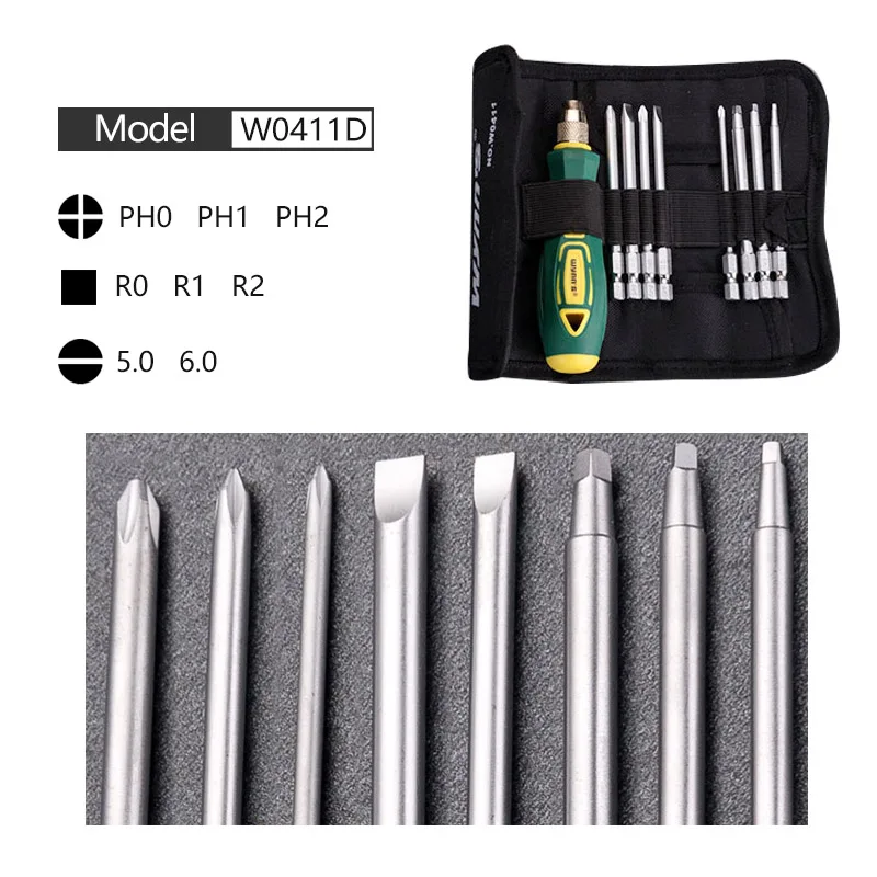 9 шт./компл. Набор отверток CR-V Магнитная отвертка с прорезями Phillips Torx Shaped отвертка для телефонов инструменты для ремонта дома