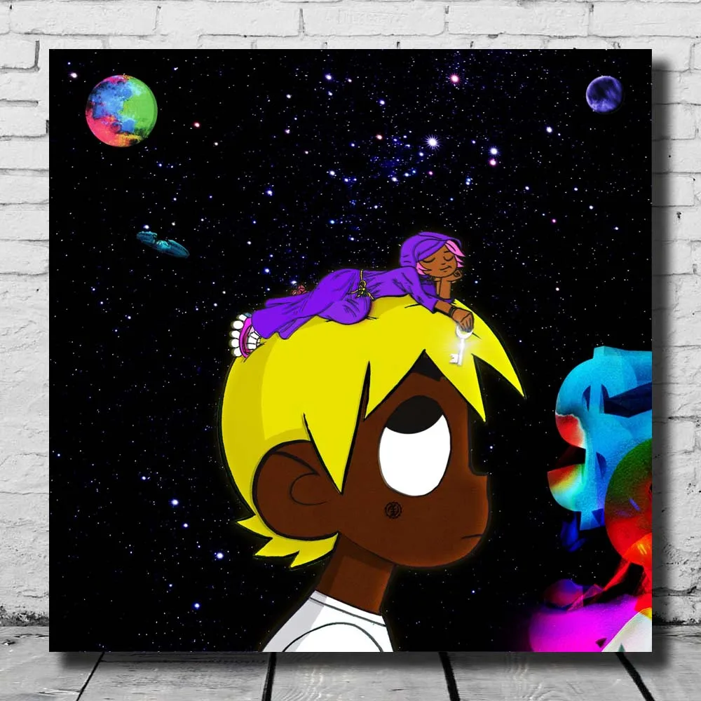 E589 искусство Lil Uzi Vert Young Thug LUV VS The World 2 музыкальный Рэппер печать постер Шелковый