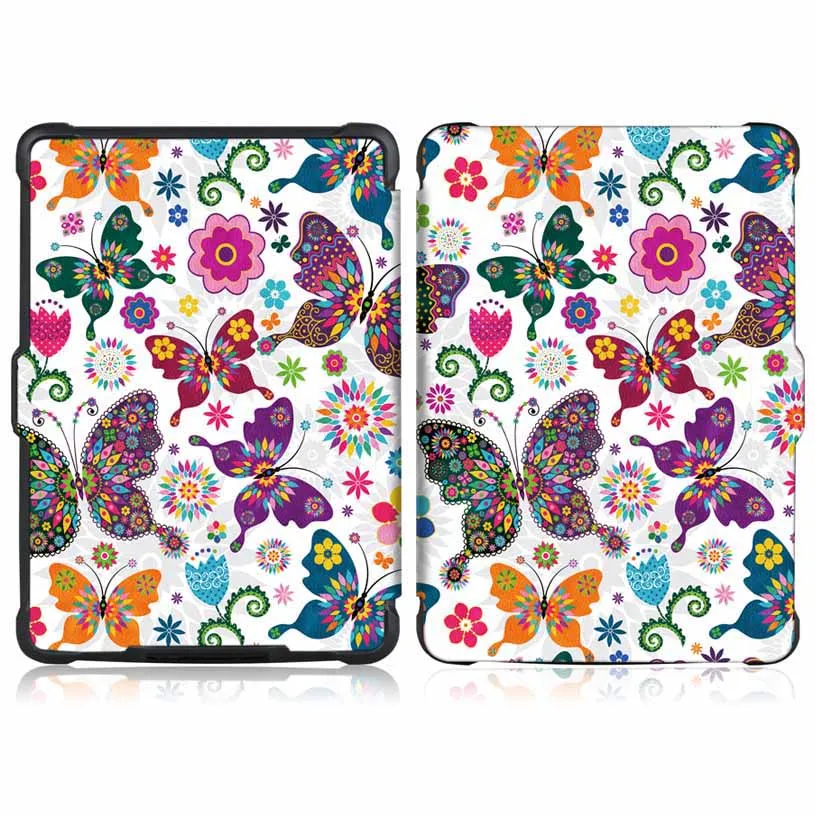 Чехол Funda для Amazon Kindle Paperwhite 2012 2013 планшет из мягкого ТПУ+ чехол из искусственной кожи для Kindle Paperwhite 1 2 3 Чехол - Цвет: HD