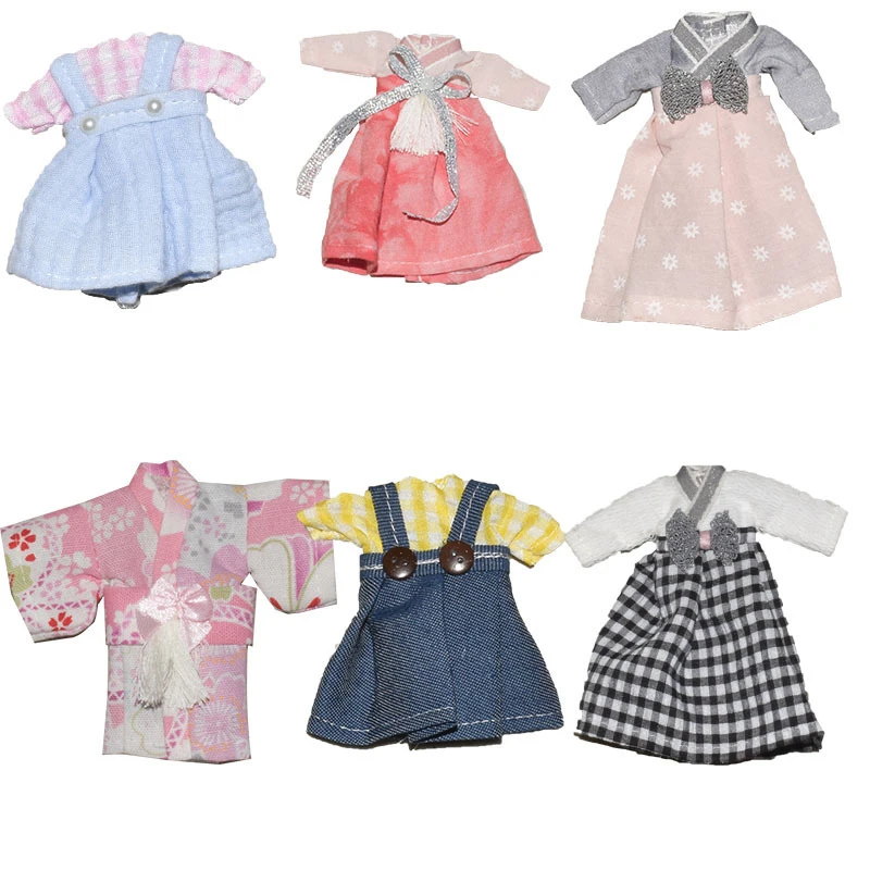 

Аксессуары для кукол Bjd 1/12, подходят для кукольной одежды 16 см, маргаритки Hanbok Baby, модное платье принцессы, наряд, игрушка для девочки, подарок, кукольный домик