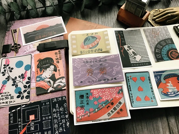 16 шт./упак. Винтаж Японский Ukiyo Плакаты стикер набор для скрапбукинга альбом мусорный планировщик журнал Декор стикер s