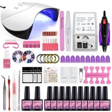 COSCELIA 36 Вт Сушилка для ногтей 6/10/12 шт инструментов для ногтей Гель-лак All для маникюрных инструментов рисунки на ногтях Лаки польский и Фрезер для ногтей, сверлильный