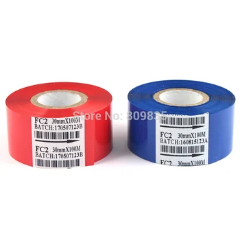 

Best sale 100pieces red ink ribbon for coder, printer, labeler