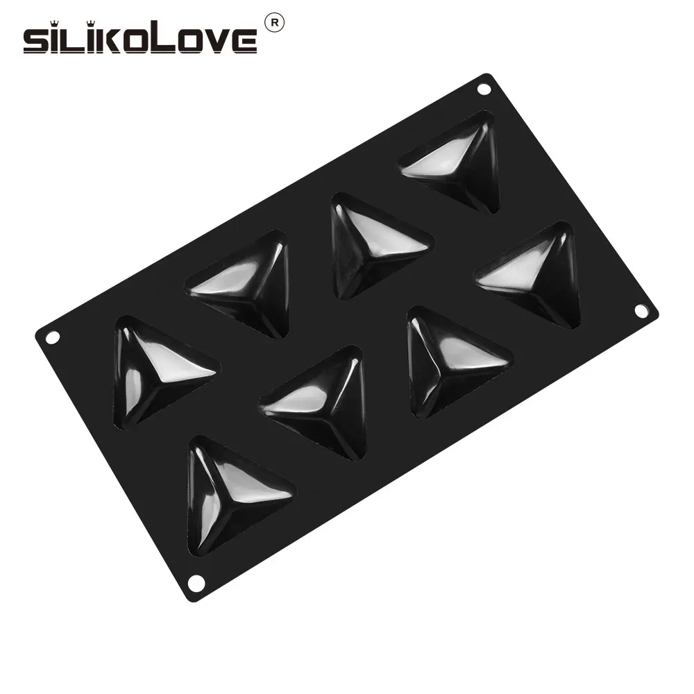 SILIKOLOVE 8 силиконовые полости торт форма для выпечки инструменты для украшения мусс форма для десерта желе формы